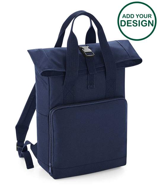 Twin handle roll-top backpack