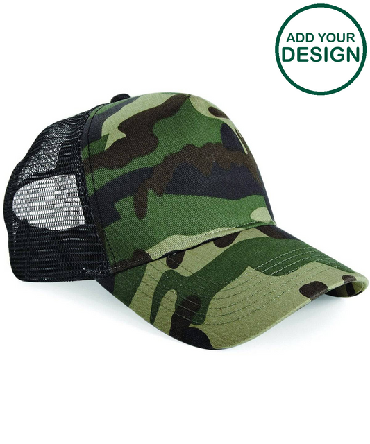 Camo snapback trucker