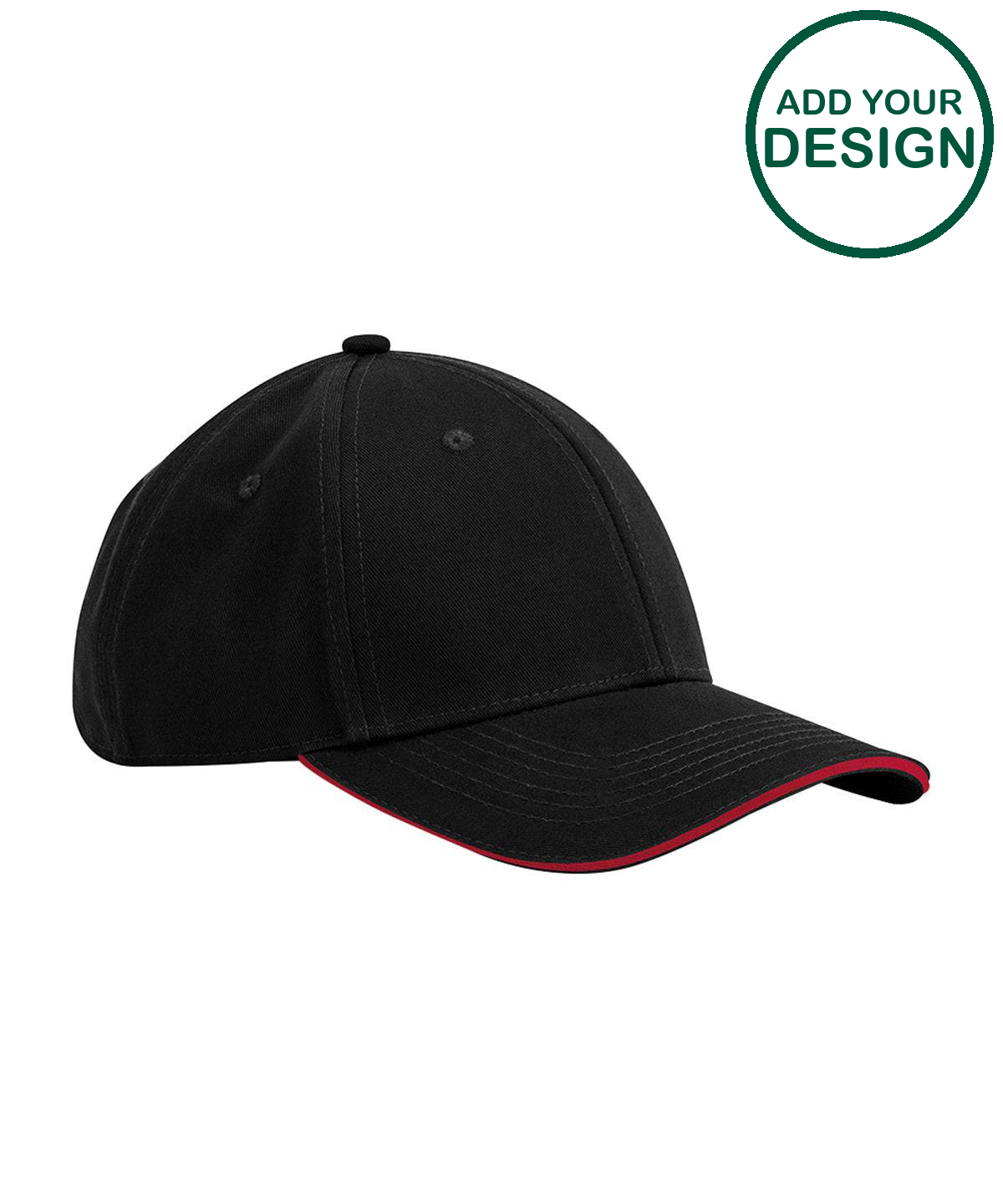 EarthAware® classic organic cotton 6-panel cap – sandwich peak