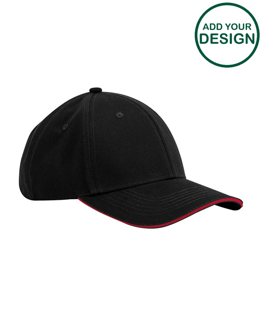 EarthAware® classic organic cotton 6-panel cap – sandwich peak
