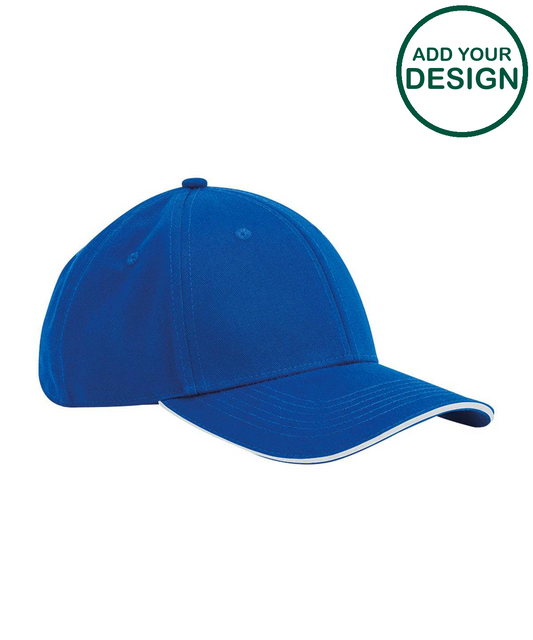 EarthAware® classic organic cotton 6-panel cap – sandwich peak