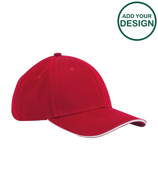 EarthAware® classic organic cotton 6-panel cap – sandwich peak