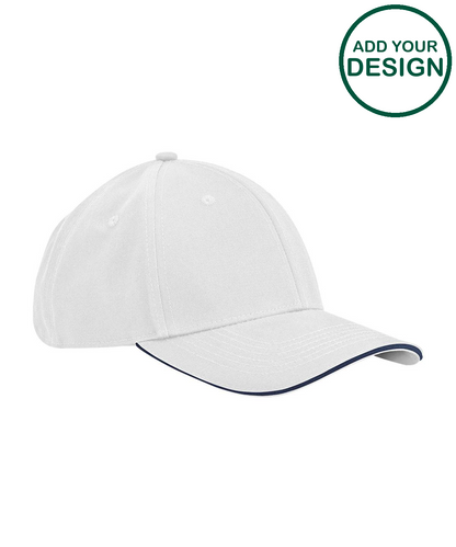 EarthAware® classic organic cotton 6-panel cap – sandwich peak