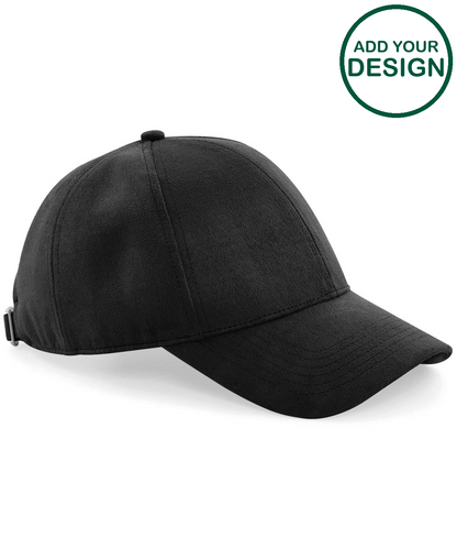 Faux suede 6-panel cap