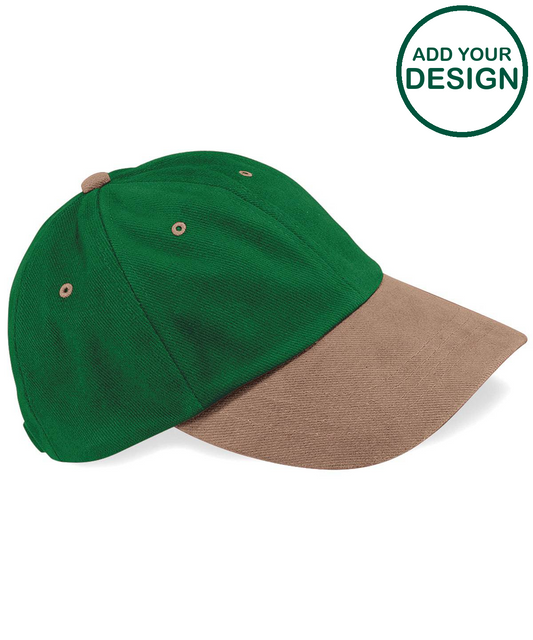Low-profile heavy brushed cotton cap