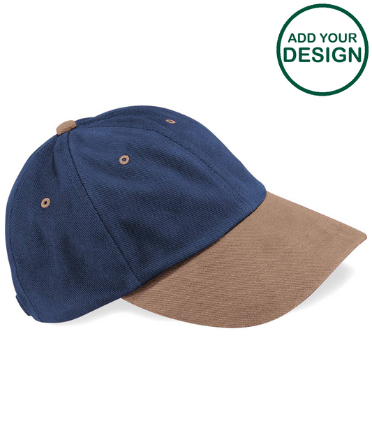 Low-profile heavy brushed cotton cap