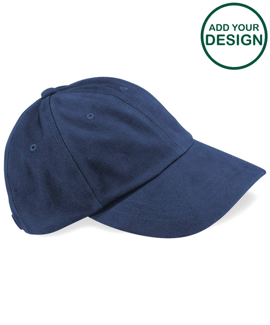 Low-profile heavy brushed cotton cap