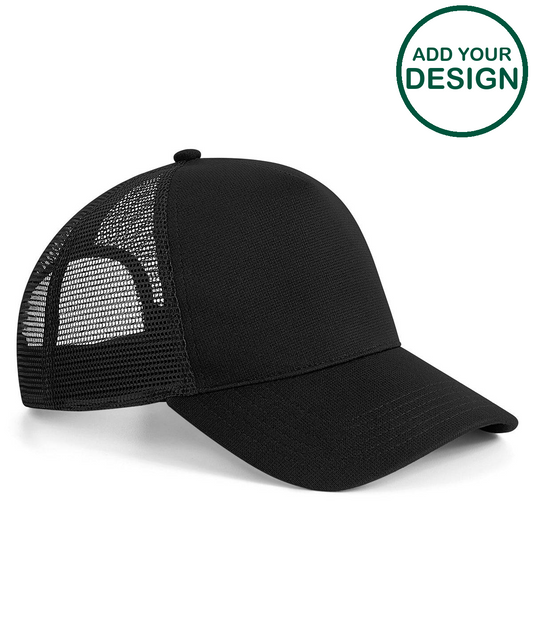 Microknit snapback trucker