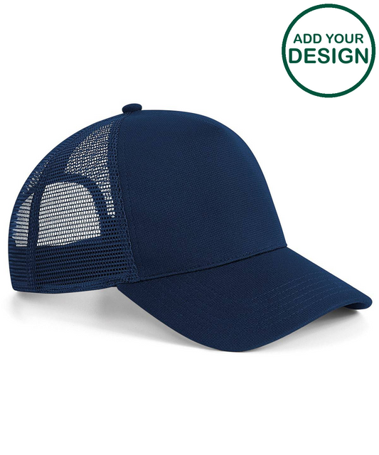 Microknit snapback trucker