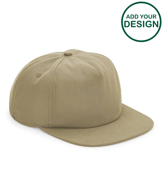 Organic cotton unstructured 5-panel cap