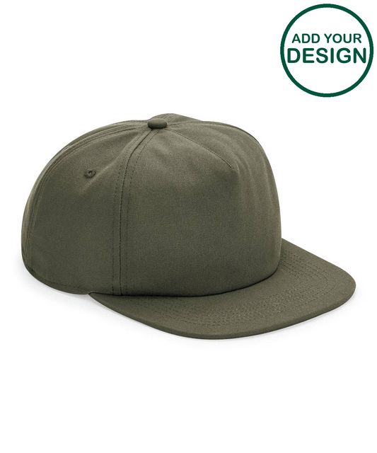 Organic cotton unstructured 5-panel cap