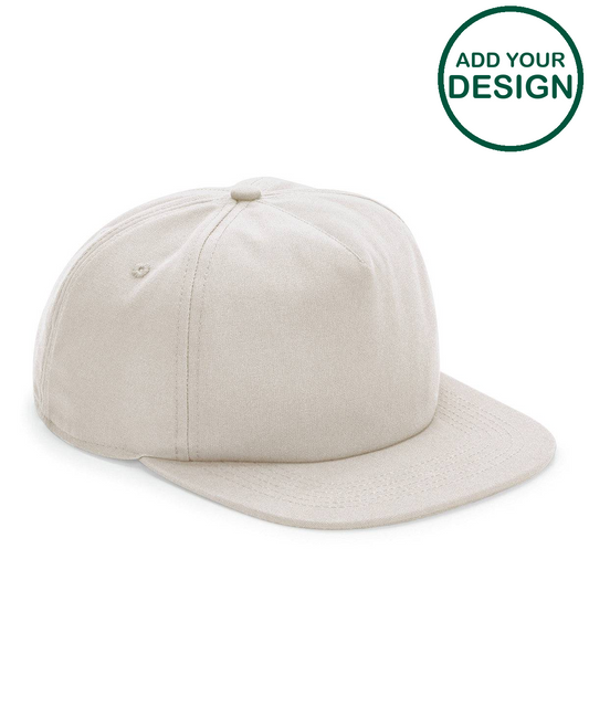 Organic cotton unstructured 5-panel cap