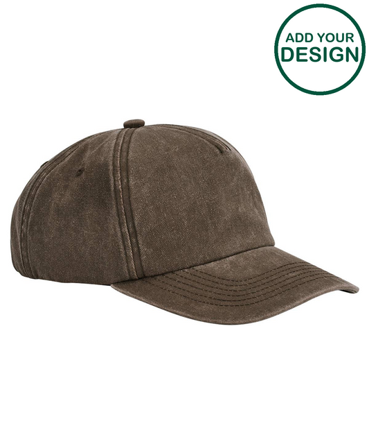 Relaxed 5-panel vintage cap