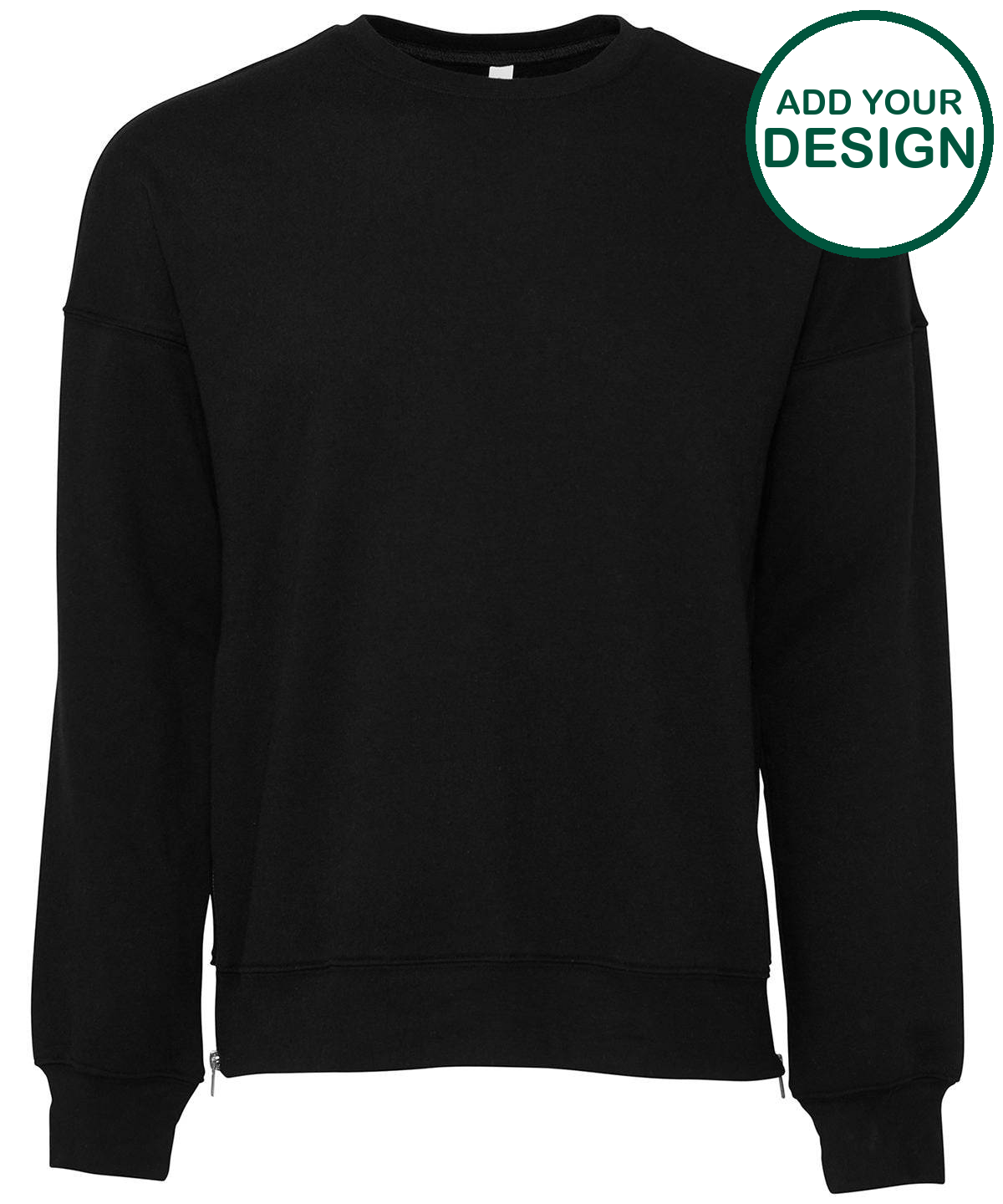 Unisex drop shoulder fleece