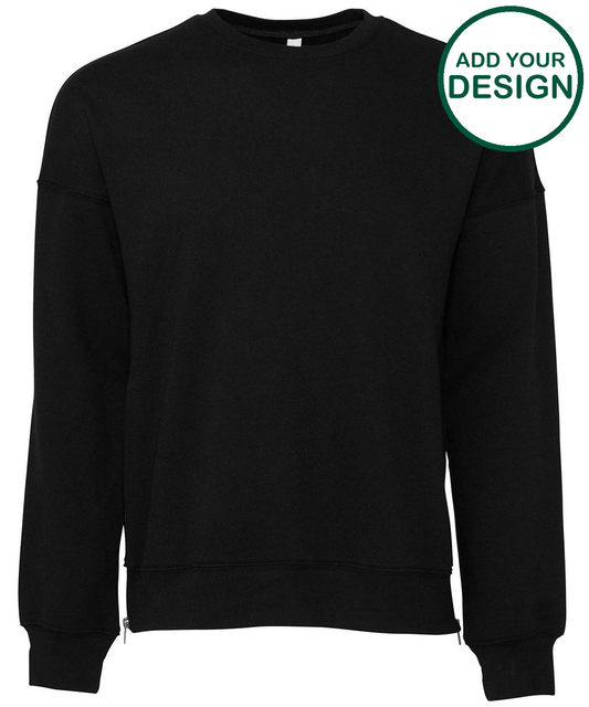 Unisex drop shoulder fleece