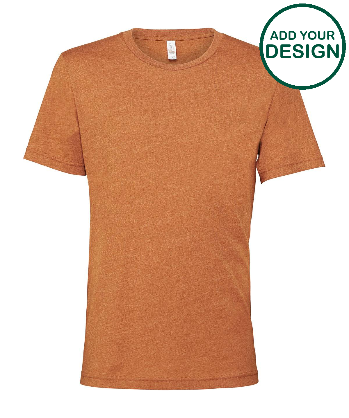 Unisex heather CVC short sleeve t-shirt