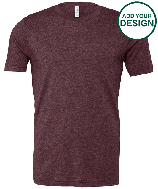 Unisex heather CVC short sleeve t-shirt