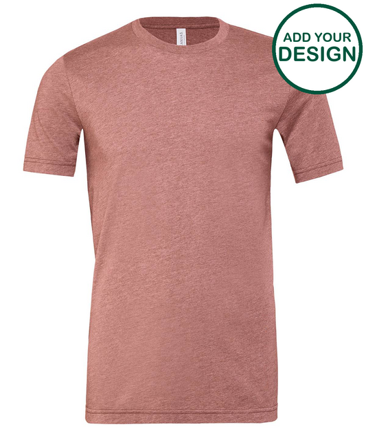 Unisex heather CVC short sleeve t-shirt