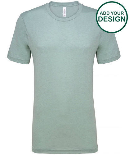 Unisex heather CVC short sleeve t-shirt