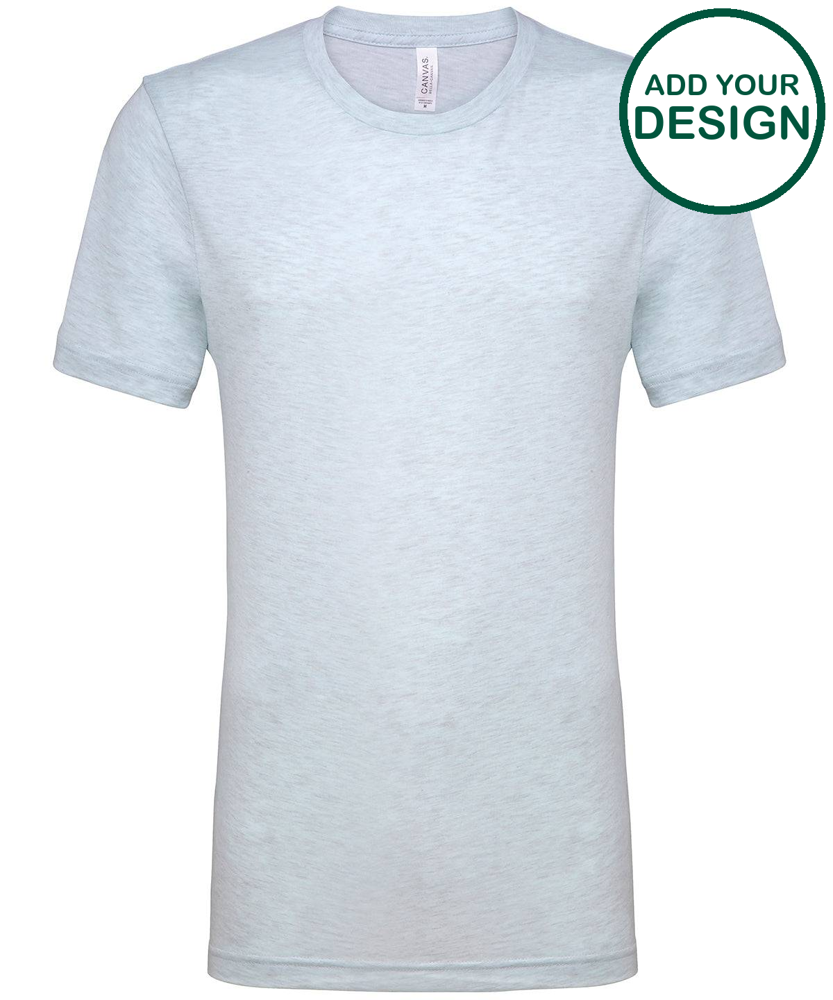 Unisex heather CVC short sleeve t-shirt