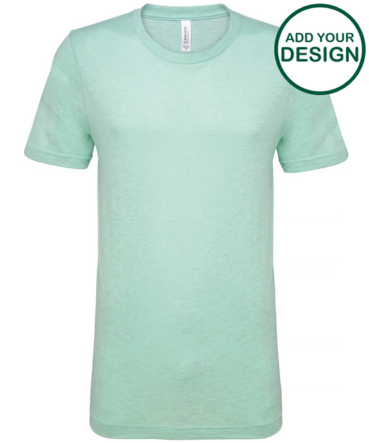 Unisex heather CVC short sleeve t-shirt