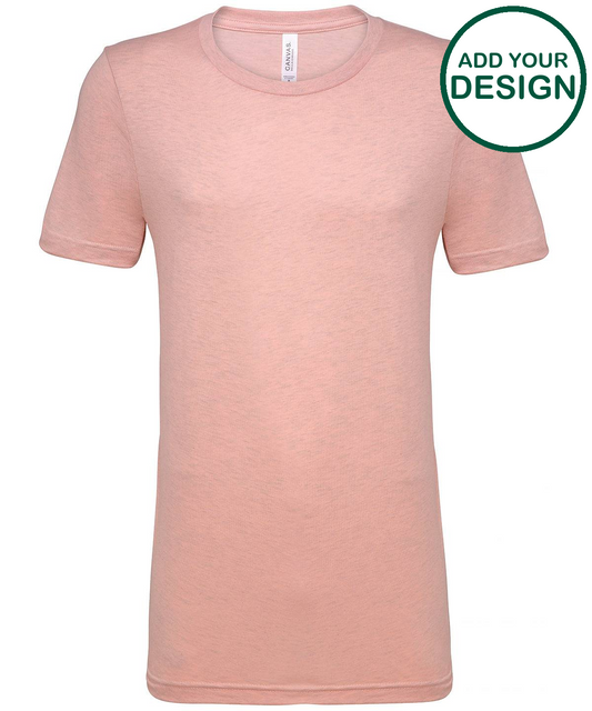 Unisex heather CVC short sleeve t-shirt
