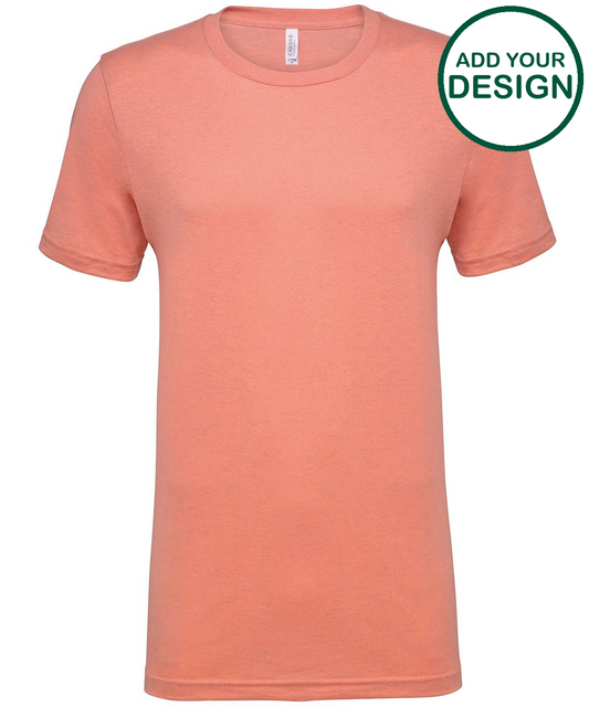 Unisex heather CVC short sleeve t-shirt