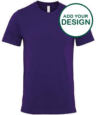 Bella Canvas - T-shirt ras du cou unisexe en jersey - Team Purple - Ajoutez votre design/logo