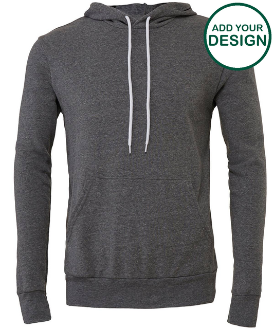 Unisex polycotton fleece pullover hoodie