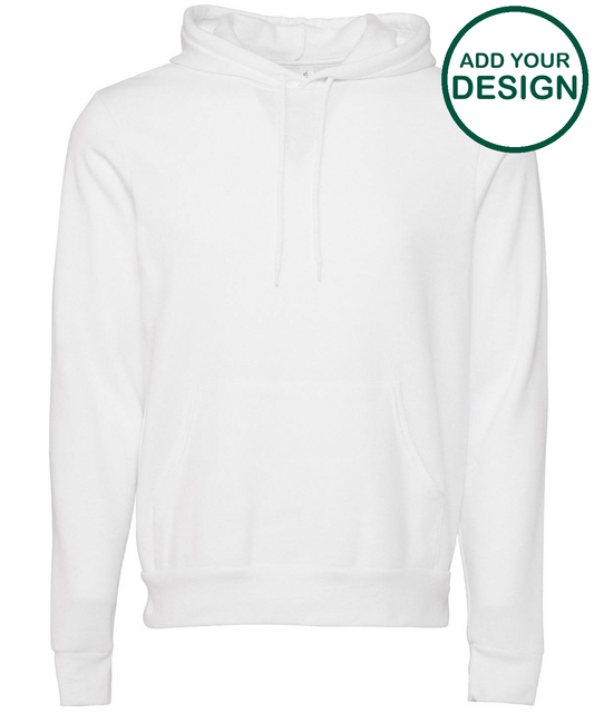 Unisex polycotton fleece pullover hoodie