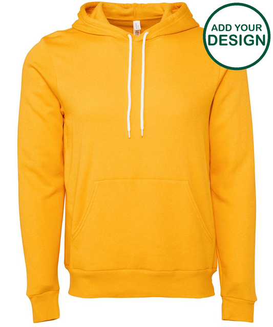 Unisex polycotton fleece pullover hoodie