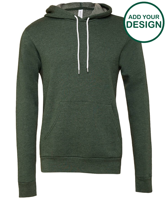 Unisex polycotton fleece pullover hoodie