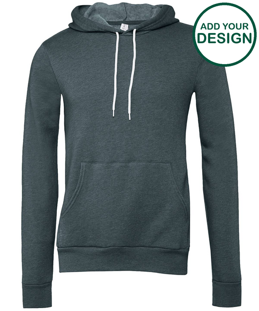 Unisex polycotton fleece pullover hoodie