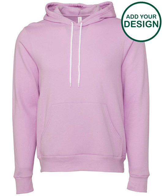 Unisex polycotton fleece pullover hoodie