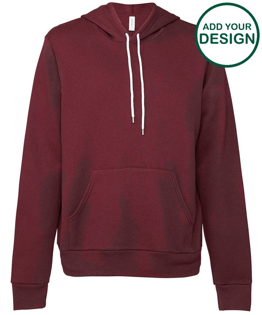 Unisex polycotton fleece pullover hoodie