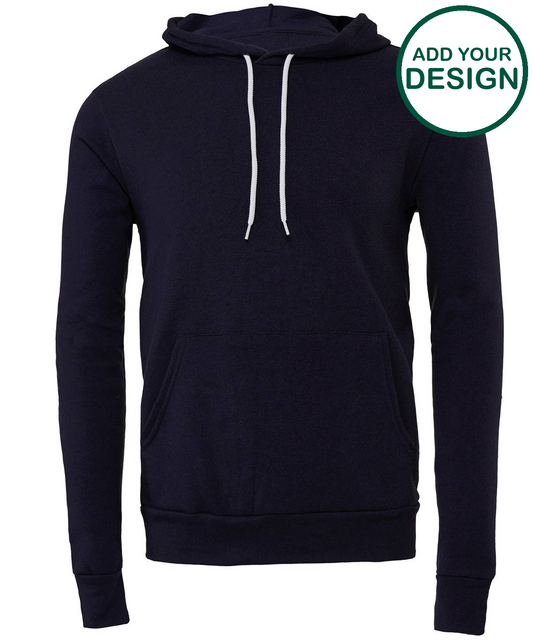 Unisex polycotton fleece pullover hoodie