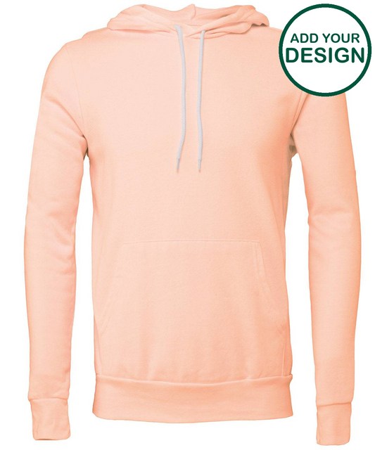 Unisex polycotton fleece pullover hoodie