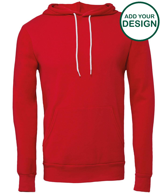 Unisex polycotton fleece pullover hoodie
