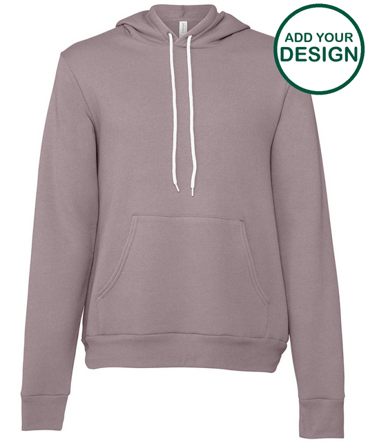 Unisex polycotton fleece pullover hoodie