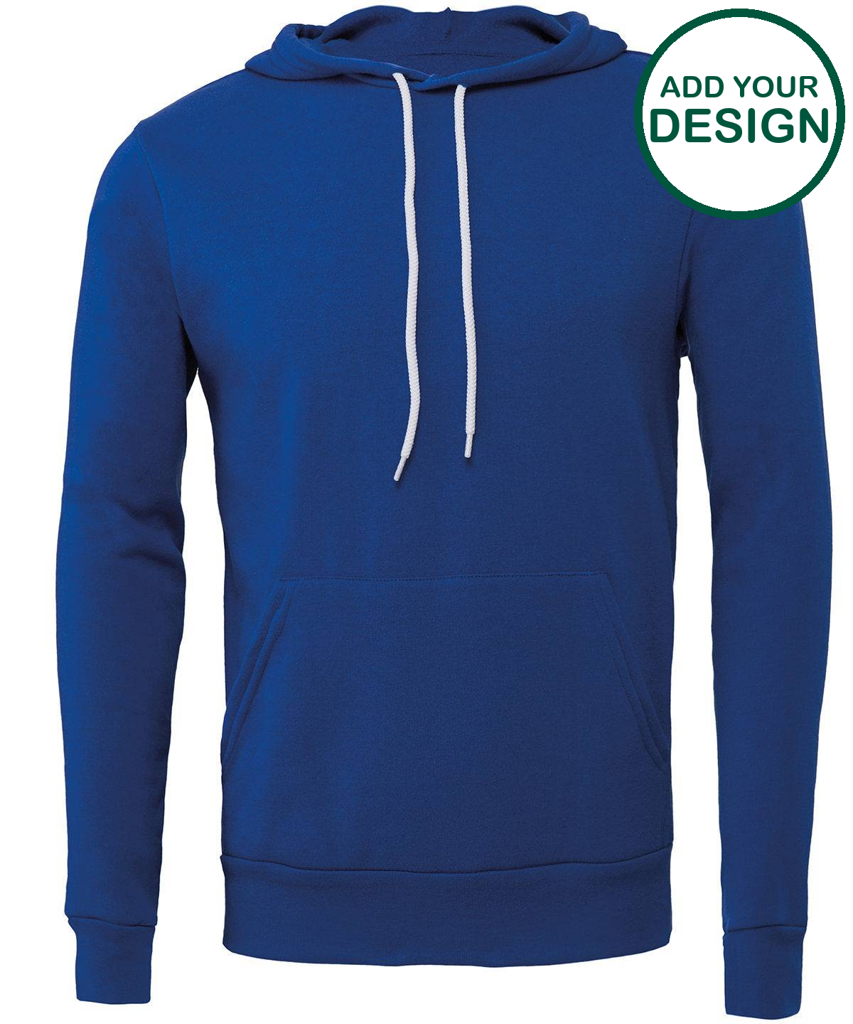 Unisex polycotton fleece pullover hoodie