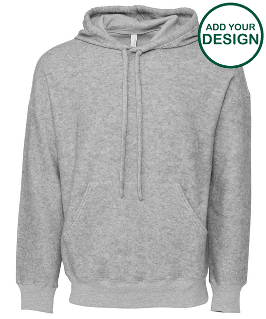 Unisex sueded fleece pullover hoodie
