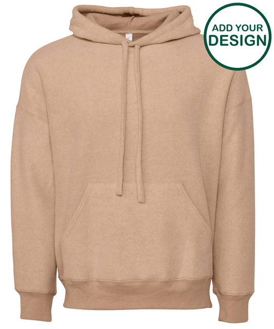 Unisex sueded fleece pullover hoodie