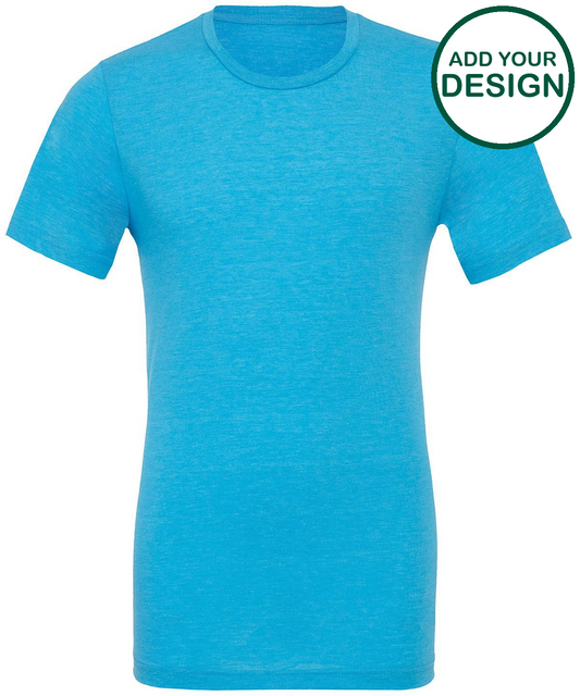 Unisex triblend crew neck t-shirt