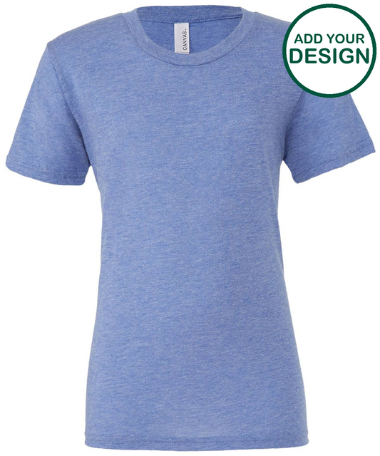 Unisex triblend crew neck t-shirt