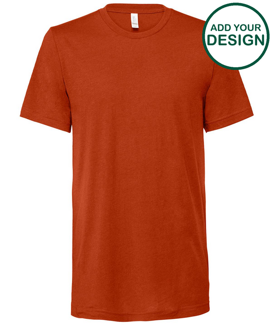Unisex triblend crew neck t-shirt