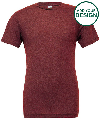 Unisex triblend crew neck t-shirt