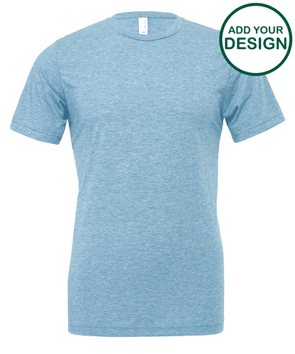 Unisex triblend crew neck t-shirt