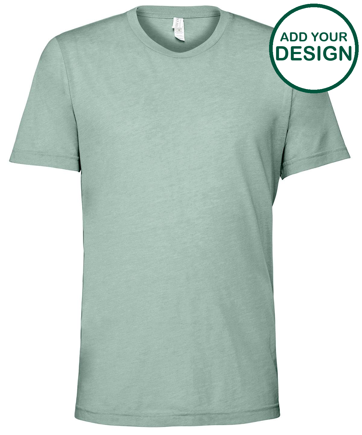 Unisex triblend crew neck t-shirt