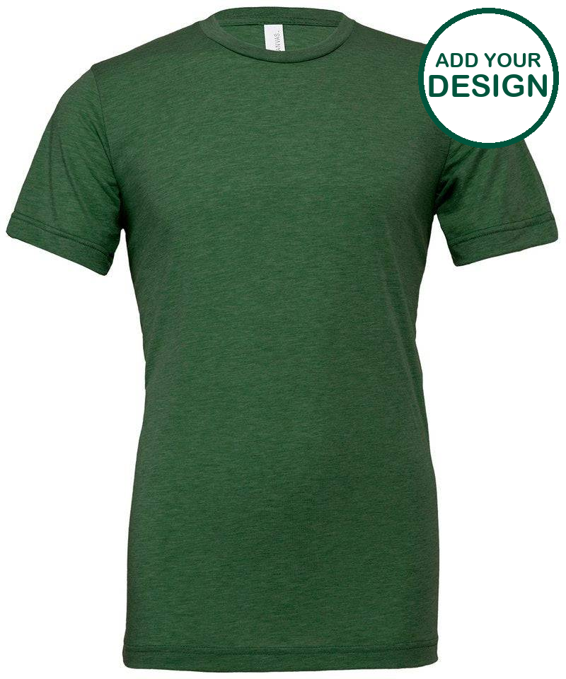 Unisex triblend crew neck t-shirt