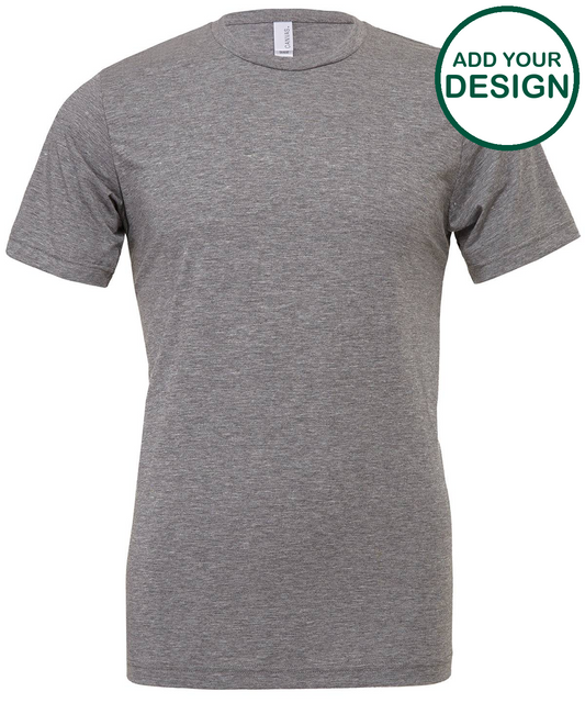 Unisex triblend crew neck t-shirt